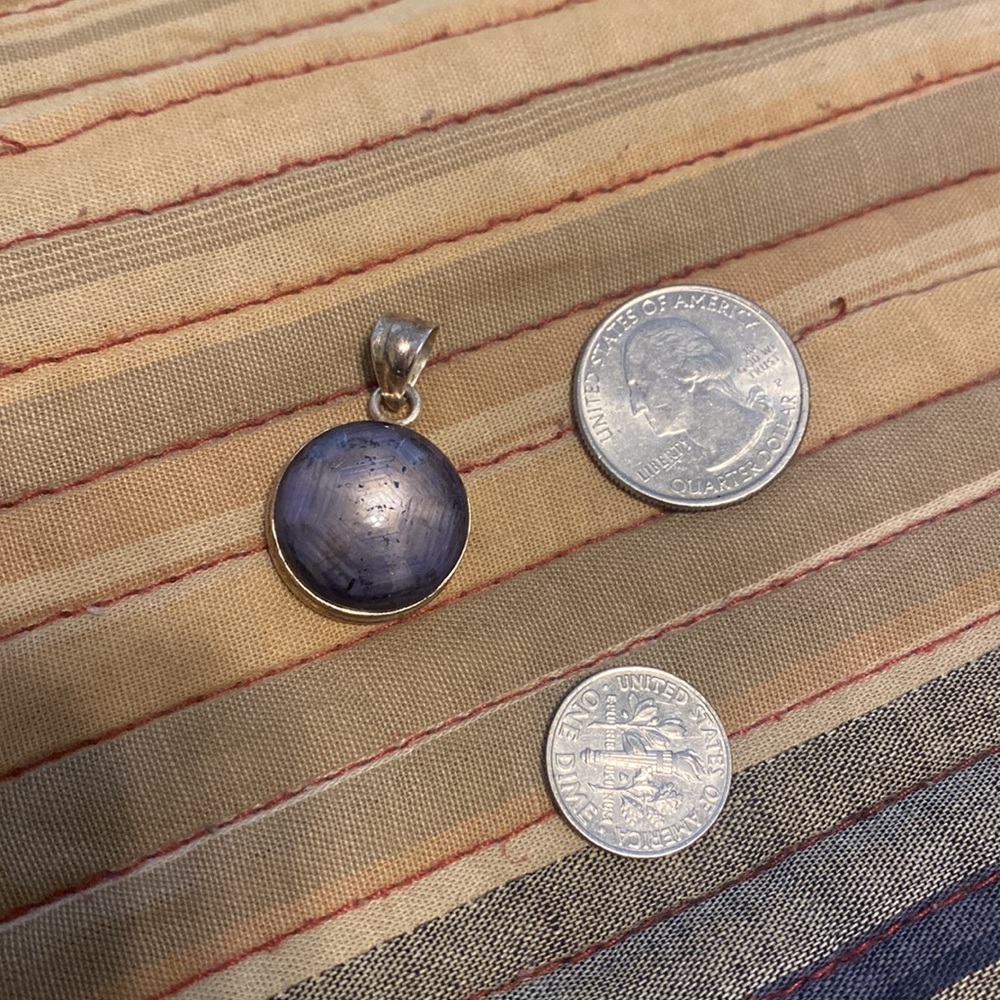 Star Ruby Sterling Silver Pendant - Picture 3 of 3